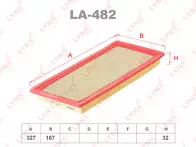 Воздушный фильтр Lynx  LA-482