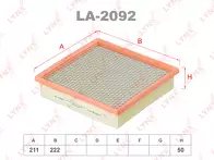 Воздушный фильтр Lynx  LA-2092