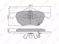 Передние тормозные колодки Lynx BD-3413 для Honda Accord 7 пок. / седан