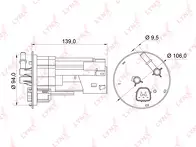Топливный фильтр Lynx LF-541M