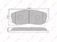 Передние тормозные колодки Lynx  BD-7302