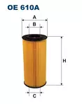 Масляный фильтр Filtron  OE 610A