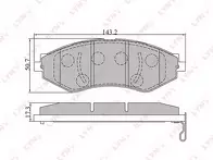 Передние тормозные колодки Lynx  BD-1805