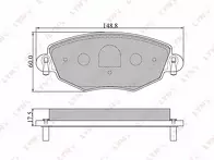 Передние тормозные колодки Lynx BD-3006 для Ford Mondeo 3 пок. / хэтчбек