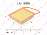 Воздушный фильтр Lynx LA-1950