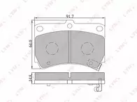 Передние тормозные колодки Lynx  BD-5105