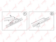 Комплект дворников Lynx Flat 600/380 мм XF6038T