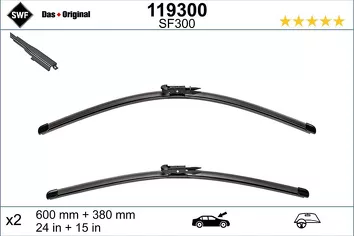 SWF VisioFlex 119300 <span>щетки стеклоочистителя 600/380 мм</span>