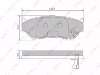 Передние тормозные колодки Lynx  BD-7305