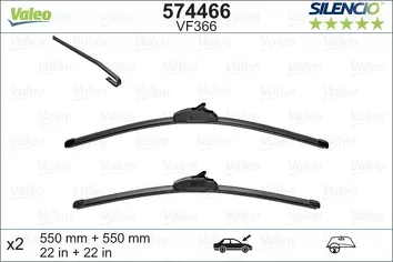 Valeo Silencio Flat VF366 <span>щетки стеклоочистителя 550/550 мм</span>