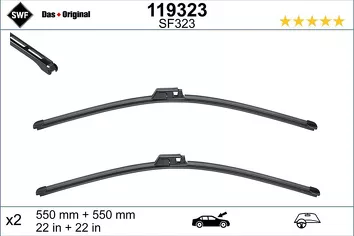 SWF VisioFlex 119323 <span>щетки стеклоочистителя 550/550 мм</span>