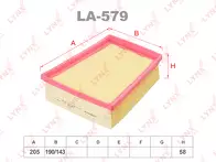 Воздушный фильтр Lynx  LA-579