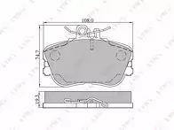 Передние тормозные колодки Lynx BD-5303 для Mercedes-Benz C-Class W202 / седан / рестайлинг