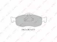 Передние тормозные колодки Lynx  BD-3011