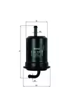 Топливный фильтр Knecht  KL 523