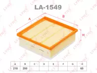 Воздушный фильтр Lynx  LA-1549