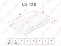 Воздушный фильтр Lynx  LA-139