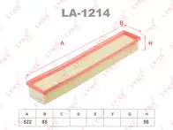 Воздушный фильтр Lynx  LA-1214