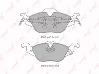 Передние тормозные колодки Lynx BD-5907 для Opel Astra G / кабриолет