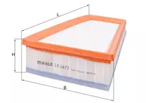 Воздушный фильтр Mahle  LX 3477
