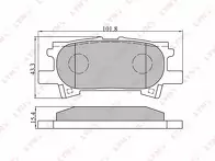 Задние тормозные колодки Lynx BD-7534 для Lexus RX 2 пок.