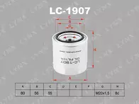 Масляный фильтр Lynx  LC-1907