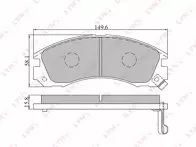 Передние тормозные колодки Lynx BD-5501 для Mitsubishi Outlander 2 пок. / XL / рестайлинг