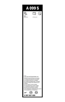 Bosch AeroTwin A099S <span>щетки стеклоочистителя 650/650 мм</span>