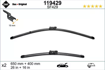 SWF VisioFlex 119429 <span>щетки стеклоочистителя 650/400 мм</span>