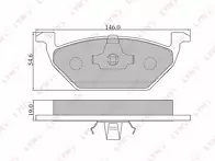 Передние тормозные колодки Lynx BD-8003 для Seat Ibiza 5 пок. / рестайлинг
