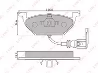 Передние тормозные колодки Lynx  BD-1202