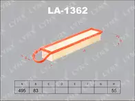 Воздушный фильтр Lynx  LA-1362