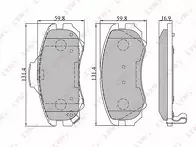 Передние тормозные колодки Lynx  BD-3602