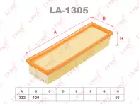 Воздушный фильтр Lynx  LA-1305