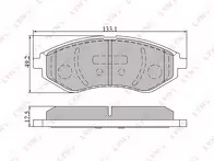 Передние тормозные колодки Lynx BD-1803 для Chevrolet Aveo 1 пок. / рестайлинг / T250, T255 / хэтчбек