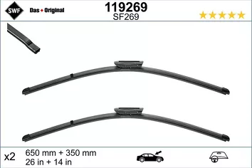 SWF VisioFlex 119269 <span>щетки стеклоочистителя 650/350 мм</span>