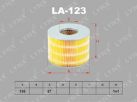 Воздушный фильтр Lynx LA-123 LA-123