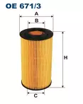Масляный фильтр Filtron OE 671/3
