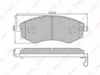 Передние тормозные колодки Lynx  BD-3607