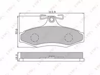 Задние тормозные колодки Lynx  BD-1802