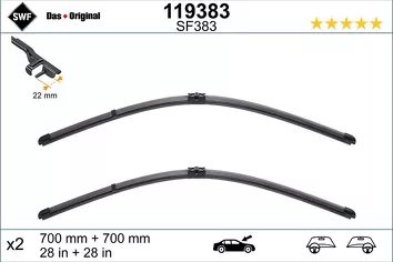 SWF VisioFlex SF383 <span>щетки стеклоочистителя 700/700 мм</span>