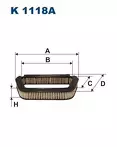 Фильтр Filtron  K 1118A