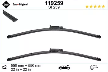 SWF VisioFlex 119259 <span>щетки стеклоочистителя 550/550 мм</span>
