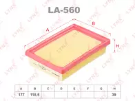 Воздушный фильтр Lynx LA-560