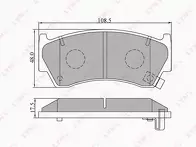 Передние тормозные колодки Lynx  BD-5703