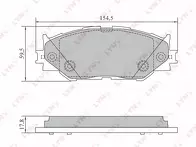 Передние тормозные колодки Lynx  BD-7589