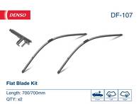 Комплект дворников Denso Flat 700/700 мм DF-107