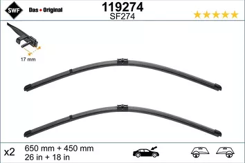 SWF VisioFlex 119274 <span>щетки стеклоочистителя 650/450 мм</span>