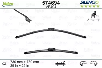 Valeo Silencio Flat VF494 <span>щетки стеклоочистителя 730/730 мм</span>