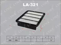 Воздушный фильтр Lynx  LA-321